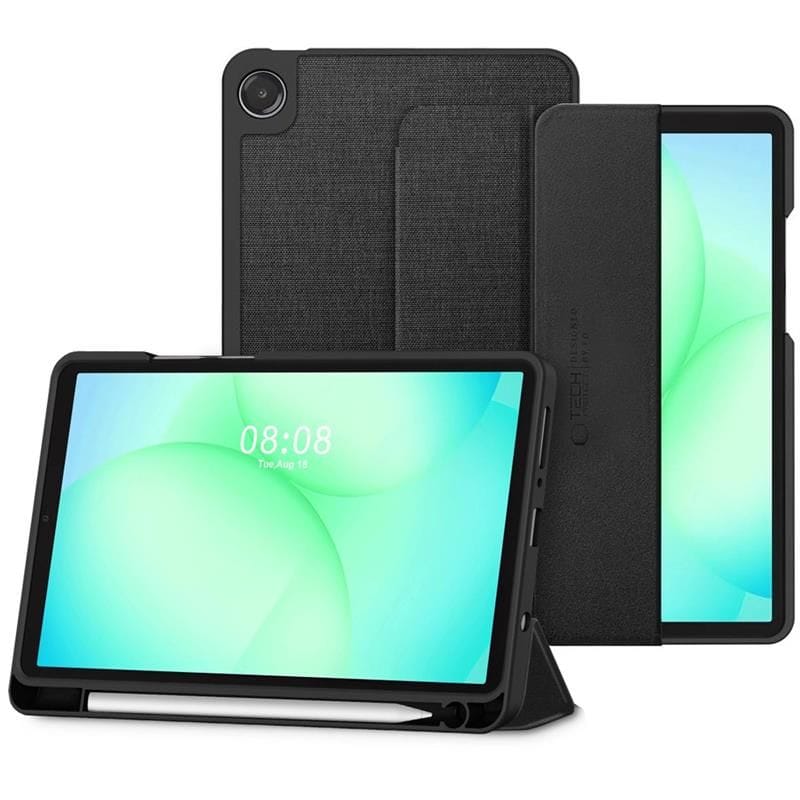 Tech-Protect SC Pen -kangaskotelo Samsung Galaxy Tab A9 / A11 8.7 X110 / X115 / X133 / X135 - Musta
