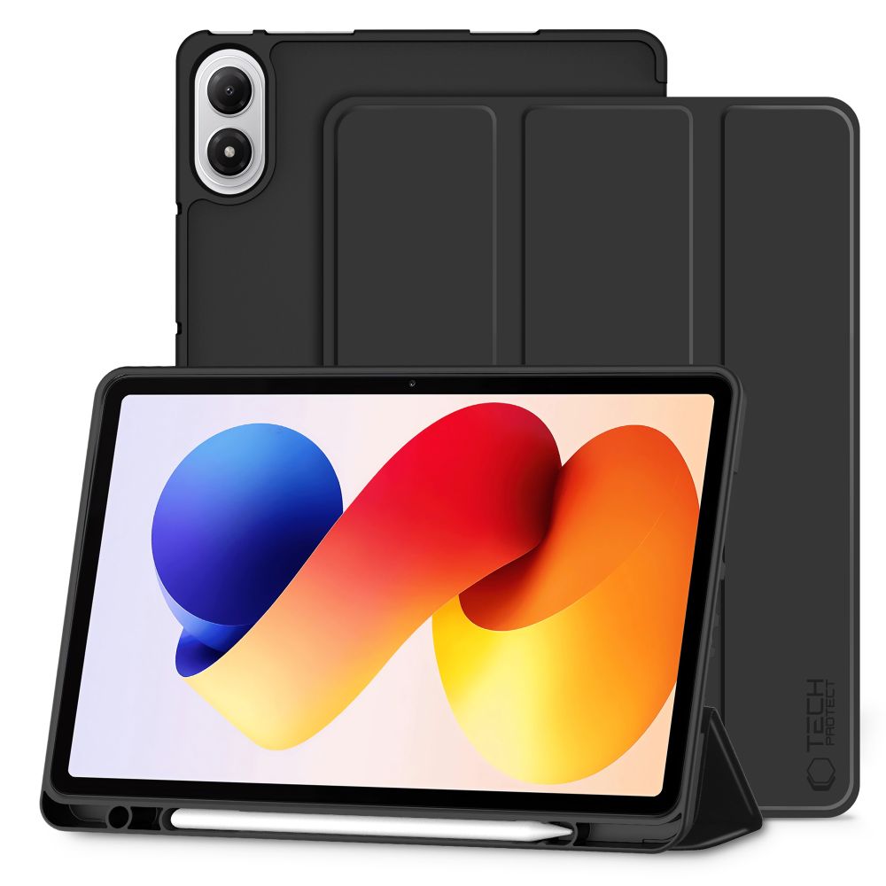 TechProtect SmartCase -kynäkotelo Xiaomi Poco Pad M1 / Redmi Pad 2 Pro 12.1 - Musta