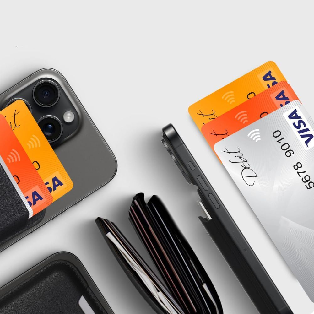 Tech-Protect MagWallet MagSafe -magneettilompakko puhelimelle – oranssi