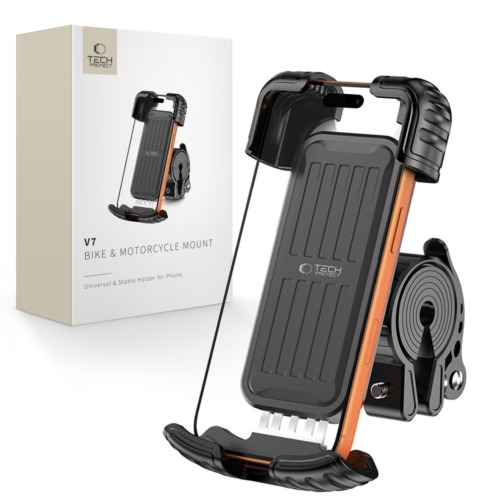 Tech-Protect V7 -ohjaustangon kiinnike – musta