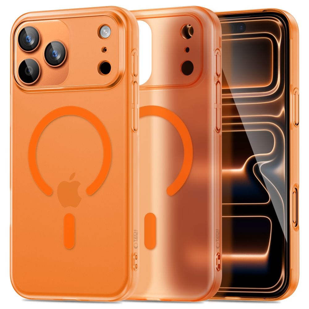 Tech-Protect Magslim MagSafe -suojakotelo iPhone 17 Pro:lle – oranssi