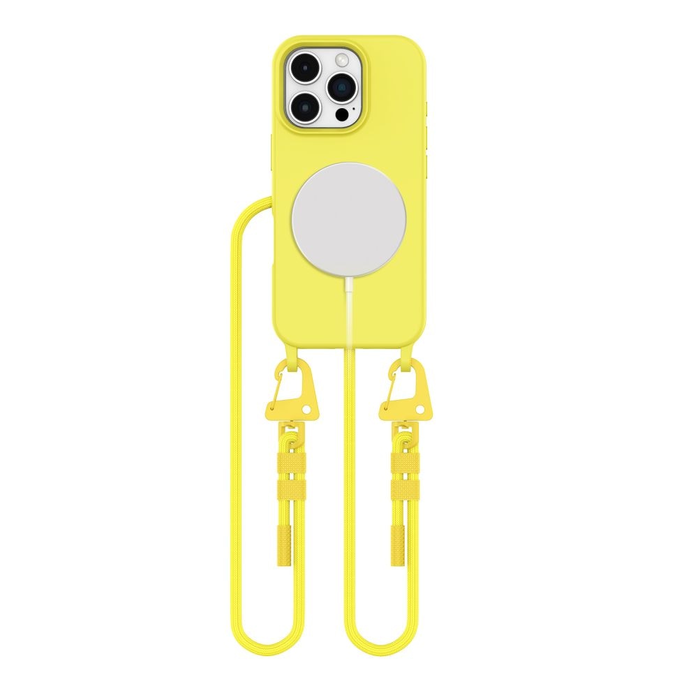 Tech-Protect Magnecklace MagSafe -suojakotelo iPhone 16 Pro:lle – keltainen