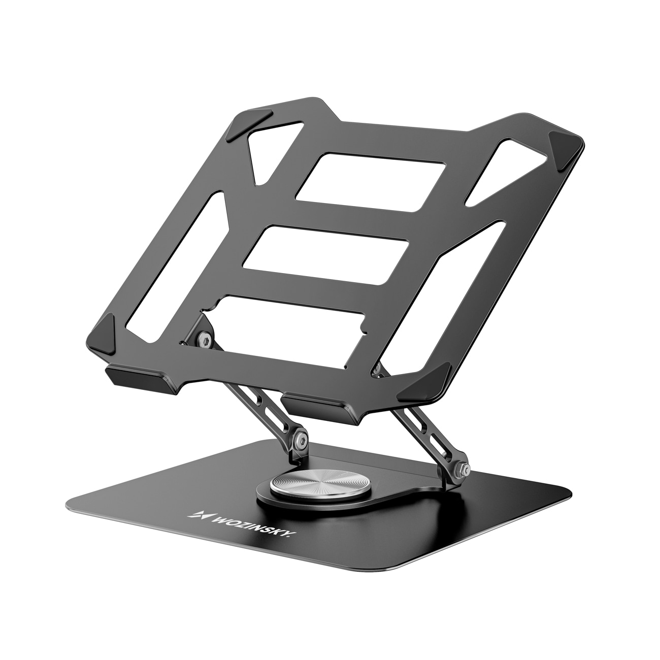Wozinsky WDCX-X19-AB HardStand 360° kääntyvä kannettavan tietokoneen ja tabletin teline – musta