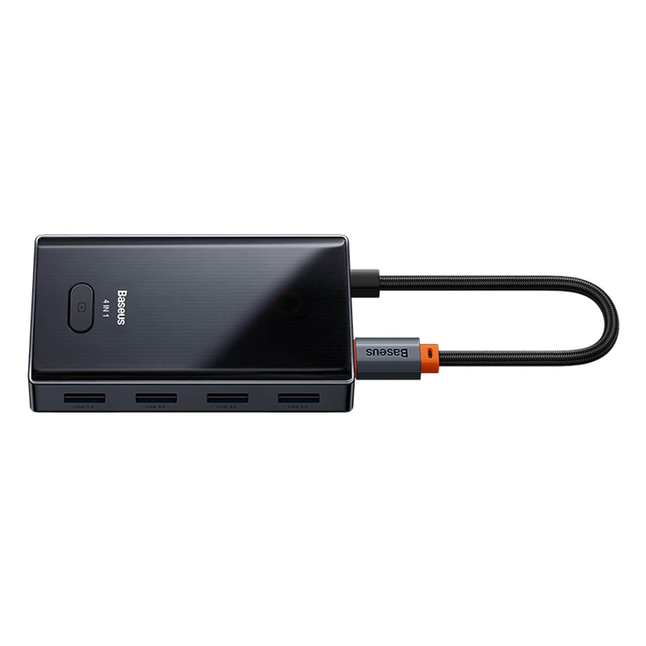 Baseus PioneerJoy 4xUSB-A 3.0 USB-C -jakaja – harmaa
