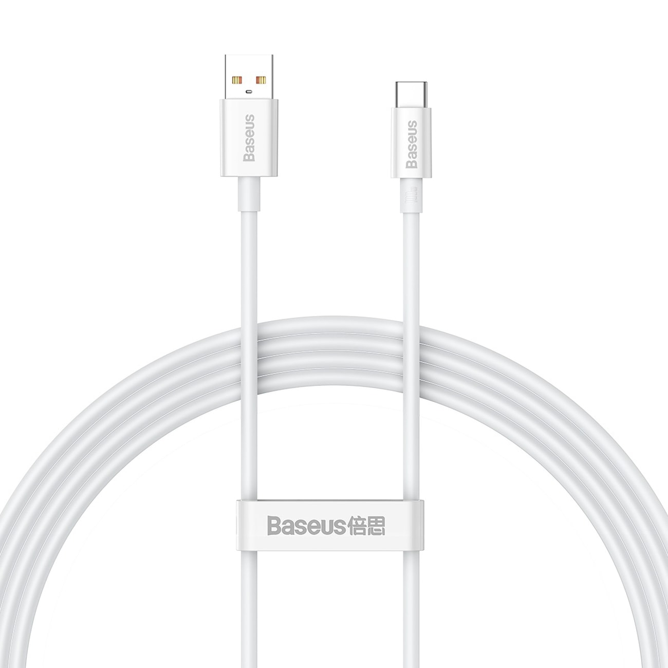 Baseus Superior -sarjan USB-A – USB-C 100 W -kaapeli, 1,5 m – valkoinen