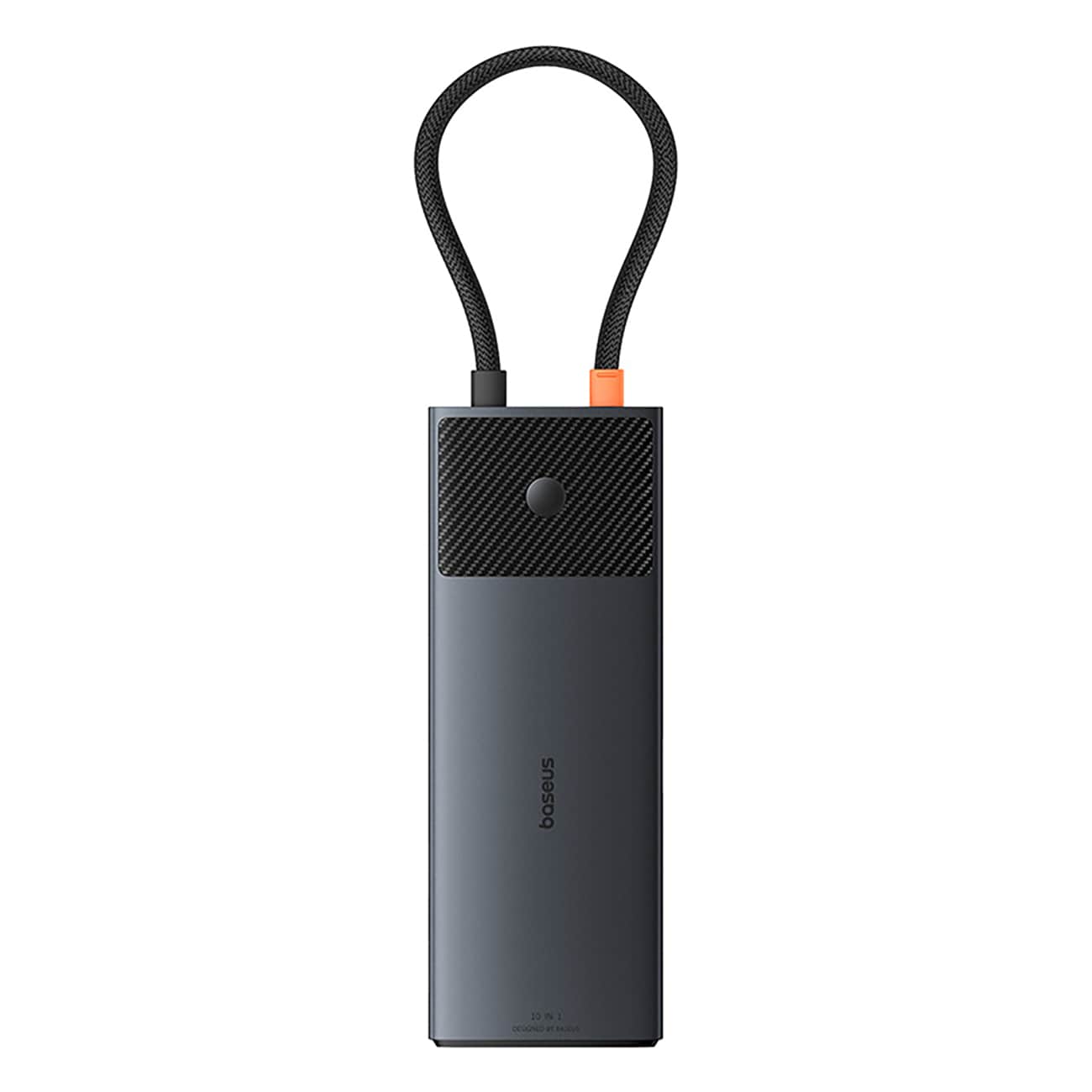Baseus Metal Gleam II 10-in-1 HDMI/USB-A/USB-C/RJ45/SD/TF-jakaja – harmaa
