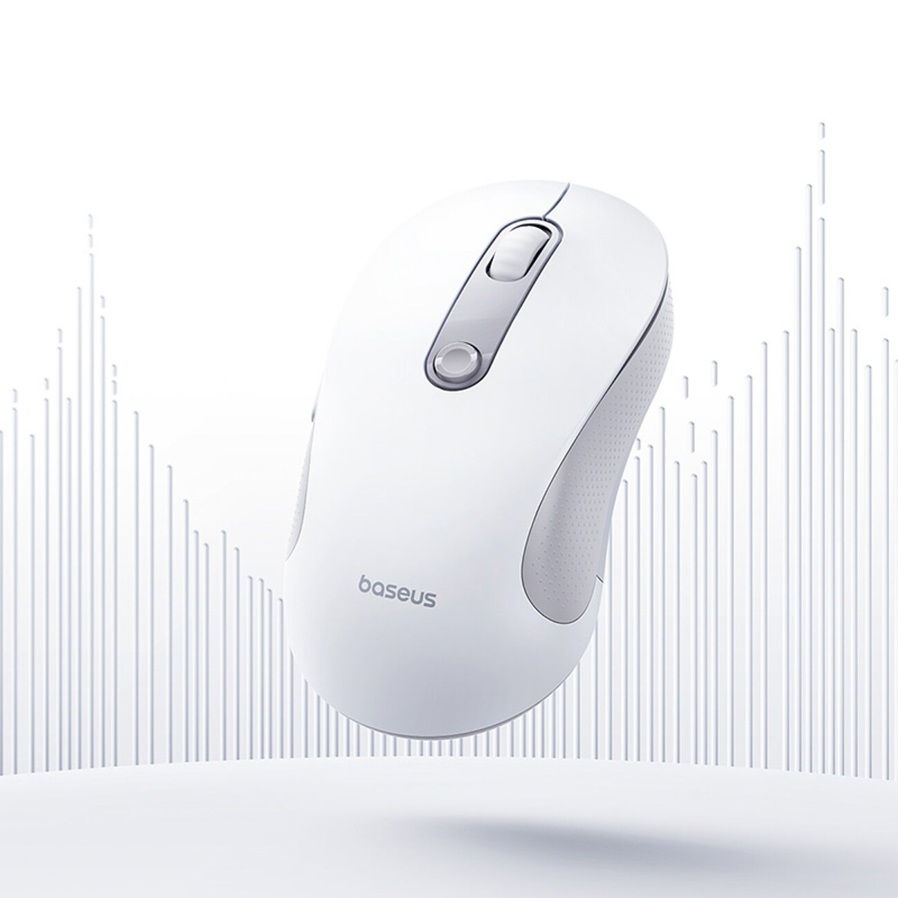 Baseus F02 langaton ergonominen Bluetooth-hiiri – valkoinen
