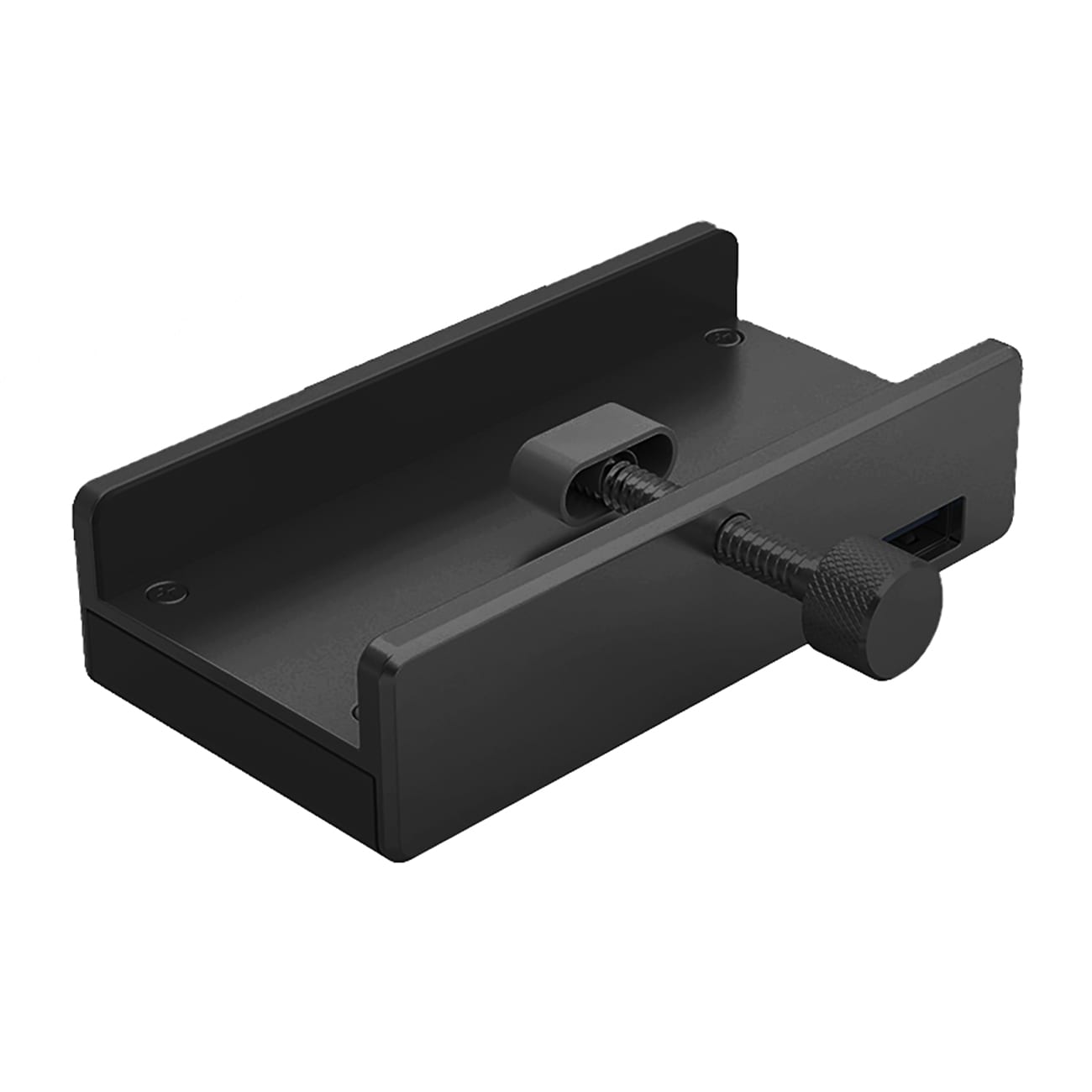 Orico MH4PU -keskitin, kiinnitetään kiinnikkeellä, 4 x USB-A 3.0 – musta