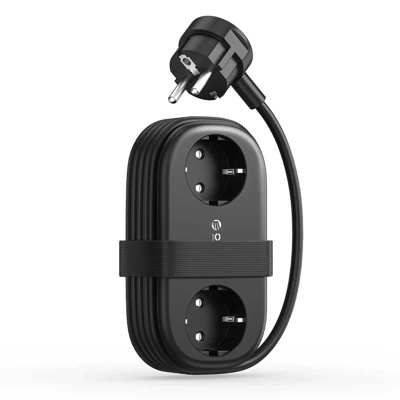 Orico AP3 20 W GaN 5-in-1-moniliitinpistoke 2x verkkovirta + 2x USB-A + 1x USB-C – musta
