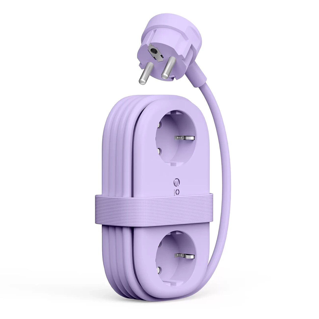 Orico AP3 65 W GaN 6-in-1-pistorasia, 2 x AC + 2 x USB-A + 2 x USB-C – violetti