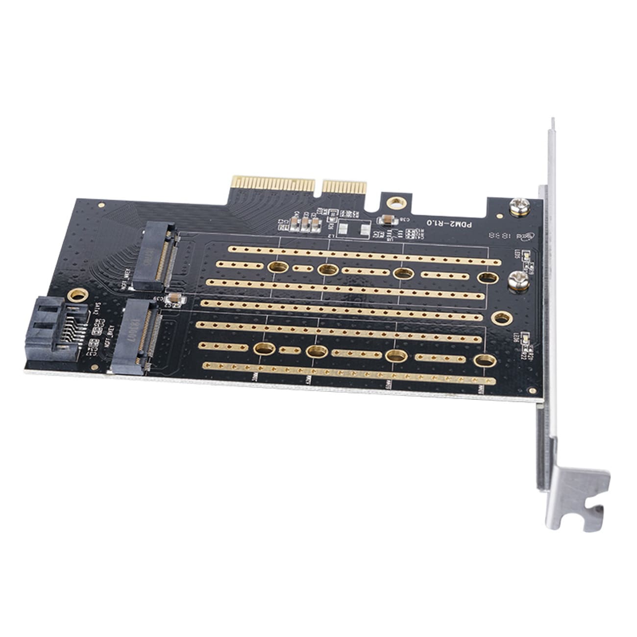 Orico PDM2 PCI-E 3.0 x4 -laajennuskortti M.2 NVMe- ja SATA-asemille – musta