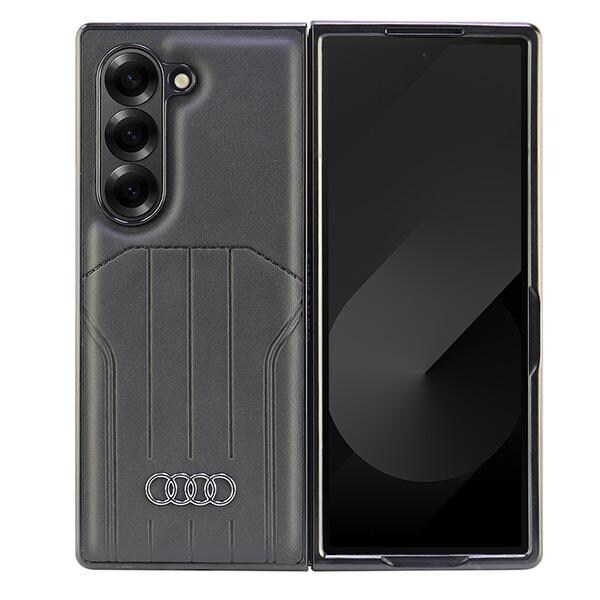 Audi-synteettisenä nahkana valmistettu MagSafe-kotelo Samsung Galaxy Z Fold 6:lle – musta