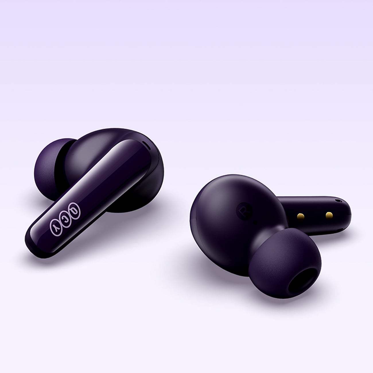 QCY T13X -korvakuulokkeet, ENC, IPX5, Bluetooth 5.3 – violetti