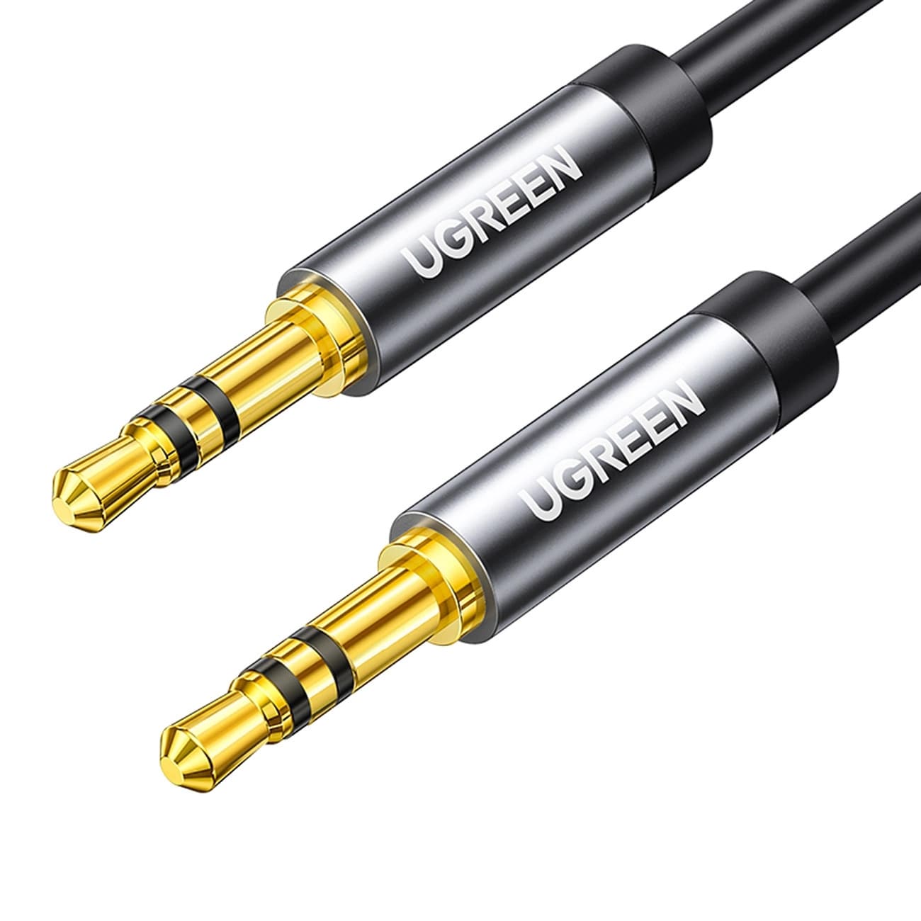 Ugreen AV119 10736 äänikaapeli, 3,5 mm:n miniliitin – 3,5 mm:n miniliitin, 3 m – musta