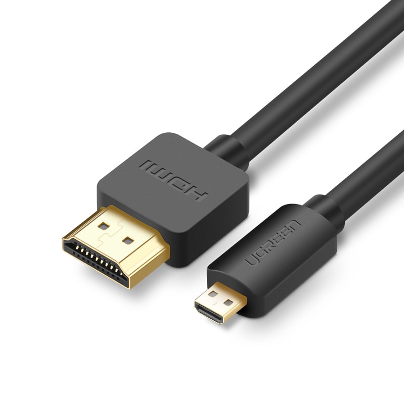 Ugreen-kaapeli: Micro HDMI – HDMI-kaapeli, 3 m, musta (HD127)