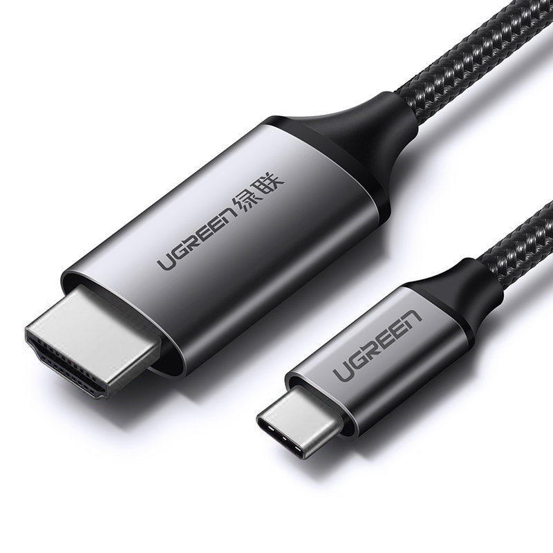 Ugreen-kaapeli, HDMI-kaapeli – USB Type-C, 4K, 60 Hz, 1,5 m, musta-harmaa (MM142 50570)