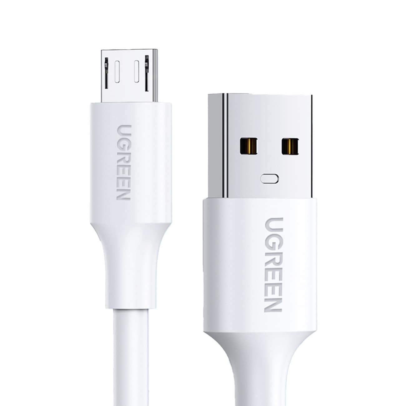 Ugreen US289 60143 mikro-USB / USB-A -kaapeli, 2 m – valkoinen