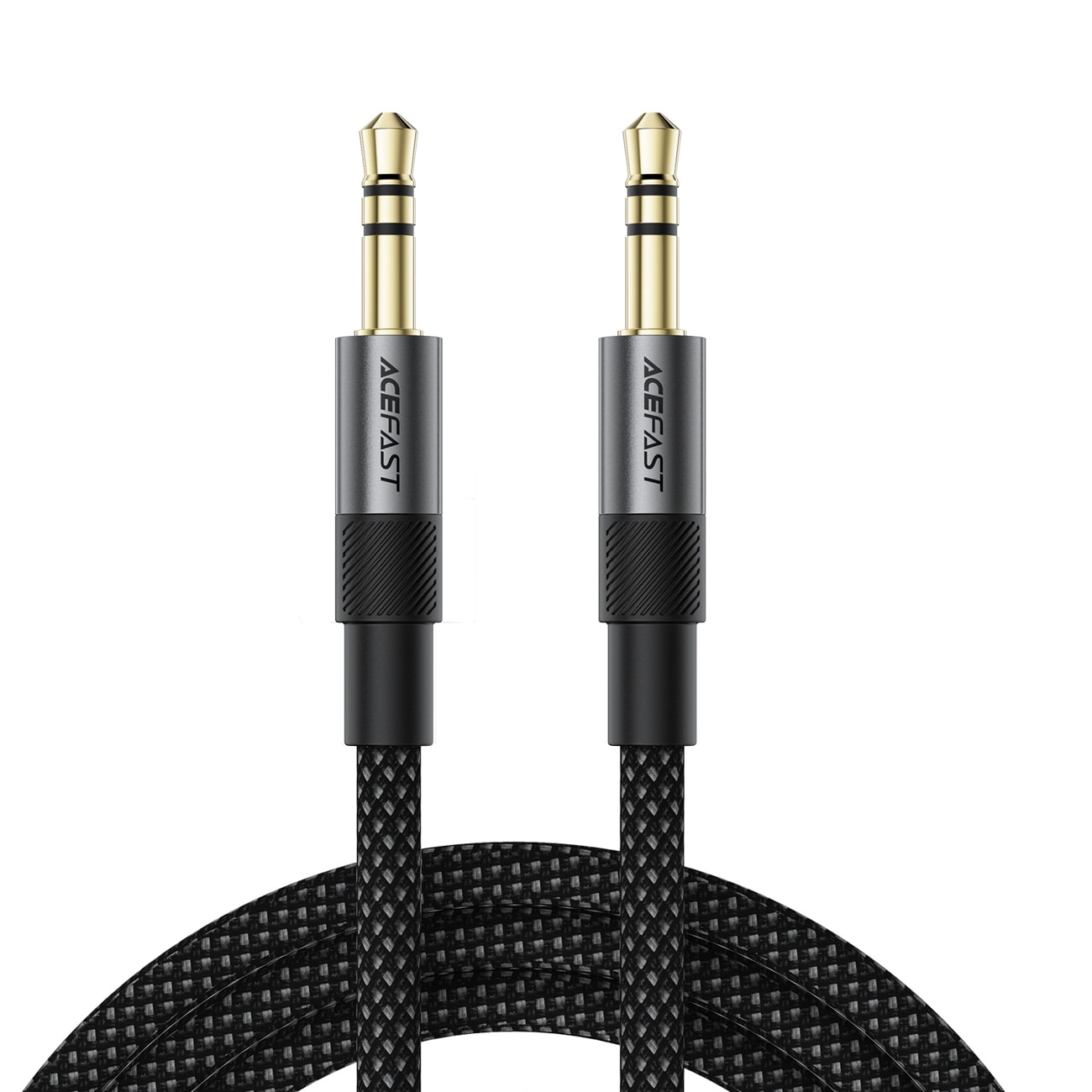 Acefast J10 AUX-kaapeli, 3,5 mm:n miniliitin, 1 m – musta