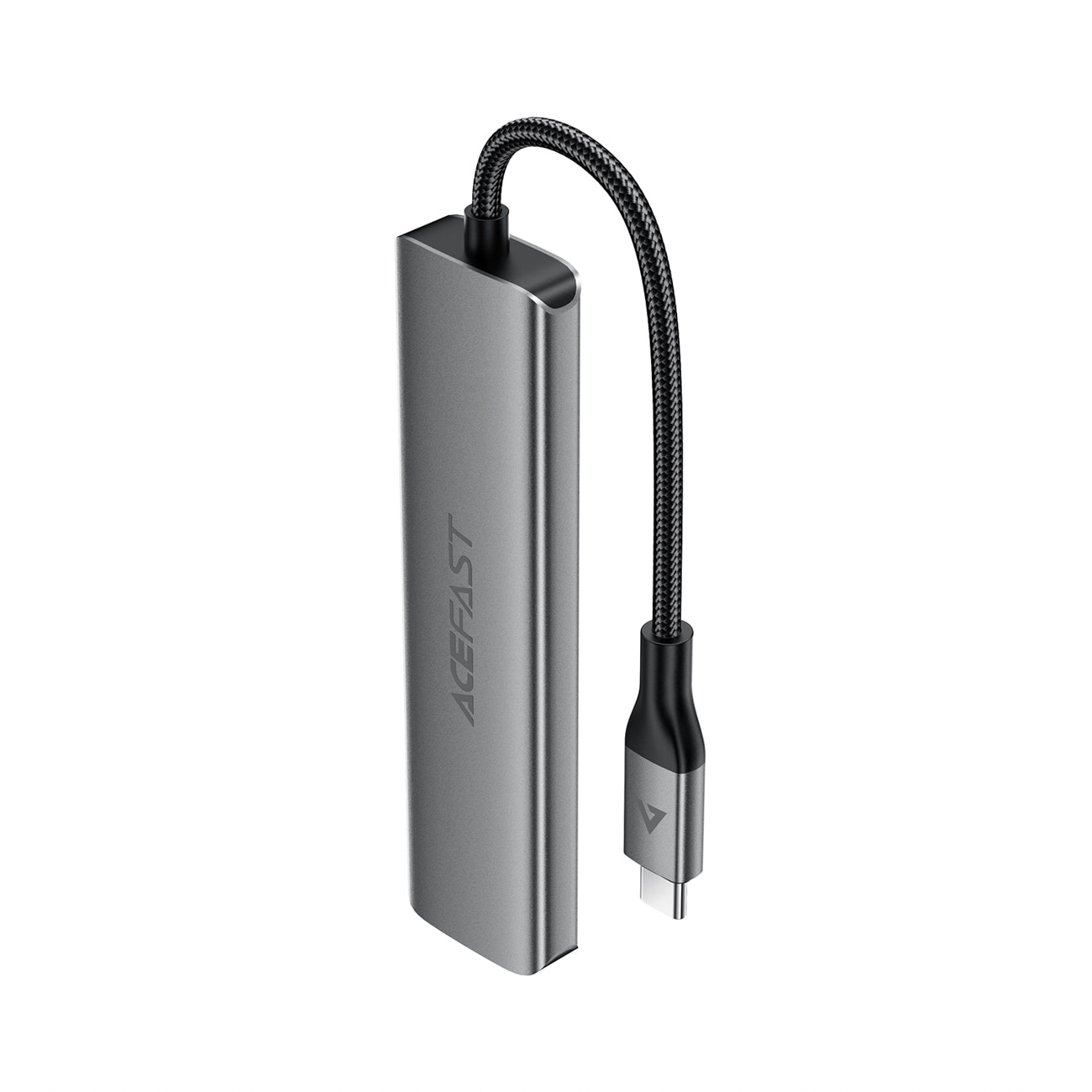 Acefast J16 USB-keskitin, USB-C, 5-in-1, HDMI 4K 60 Hz, PD 90 W, telakointiasema – harmaa