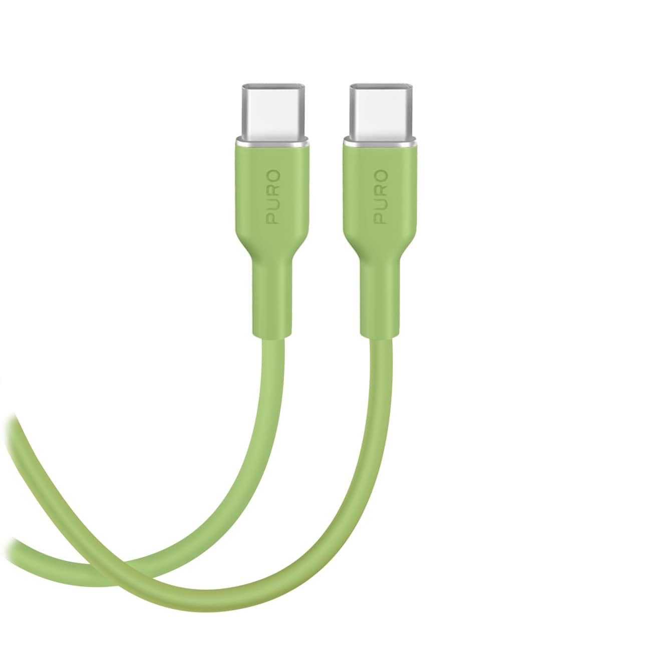 Puro ICON USB-C – USB-C-kaapeli 1,5 m – vihreä