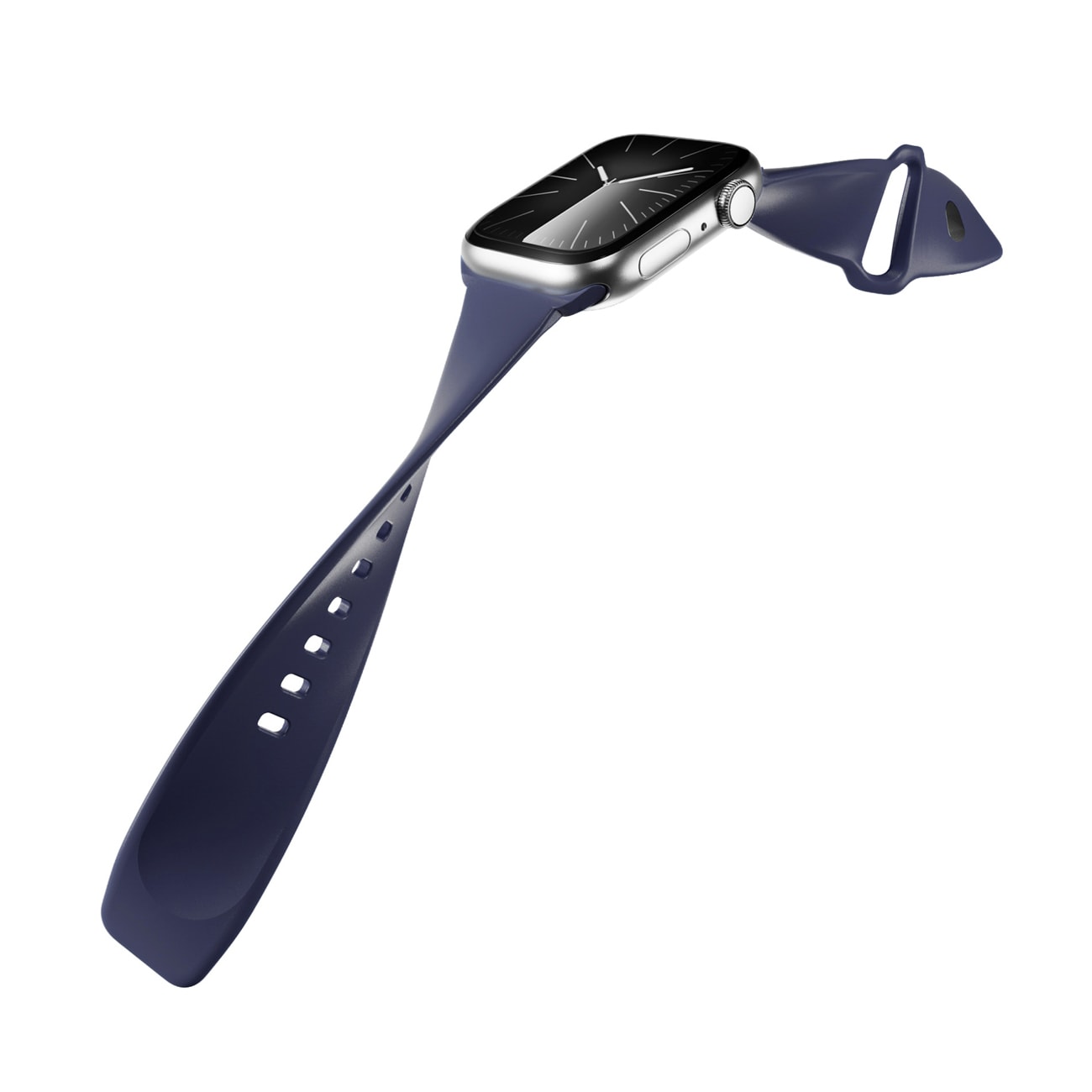 Puro Icon -ranneke Apple Watch 44/45/46/49 mm:lle – tummansininen