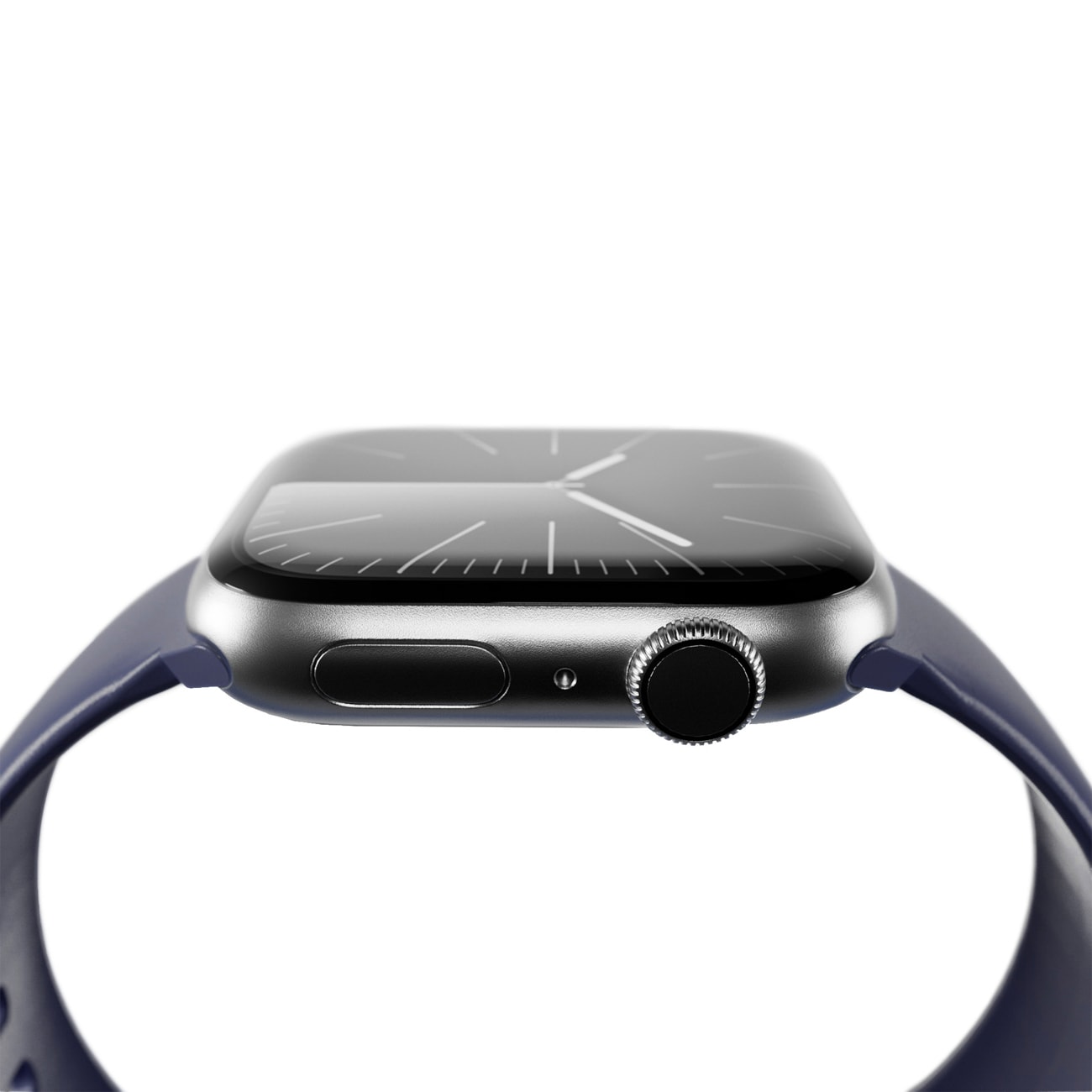 Puro Icon -ranneke Apple Watch 44/45/46/49 mm:lle – tummansininen