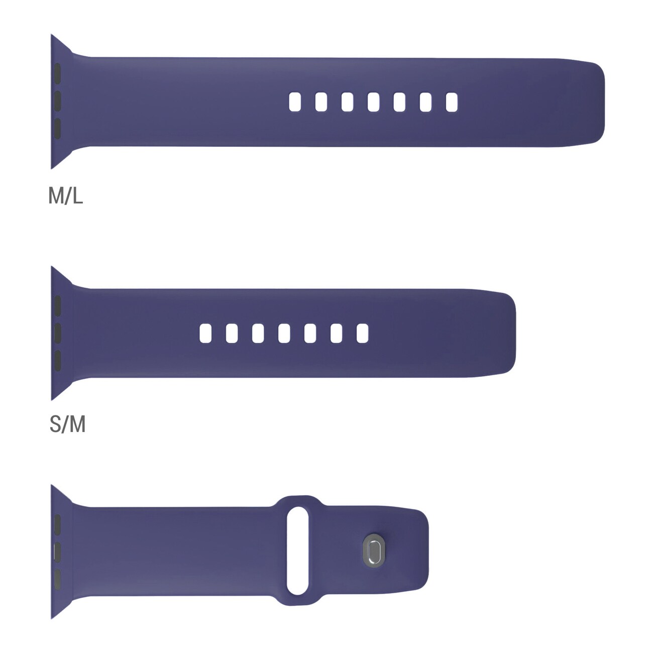 Puro Icon -ranneke Apple Watch 44/45/46/49 mm:lle – tummansininen