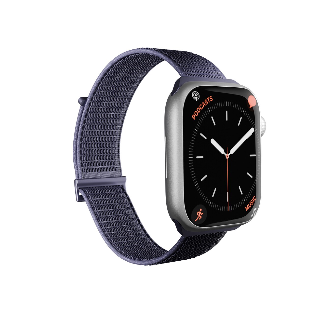 Puro Sport -ranneke Apple Watch 44/45/46/49 mm:lle – tummansininen