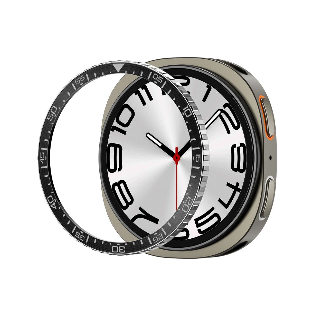 Spigen Bezel Tune Diver -suojakotelo Samsung Galaxy Watch 8:lle (44 mm) – musta