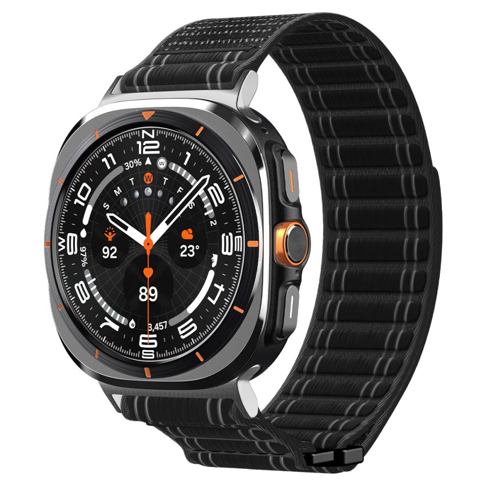 Spigen WBF0 -ranneke Samsung Galaxy Watch Ultra 47 mm:lle – musta