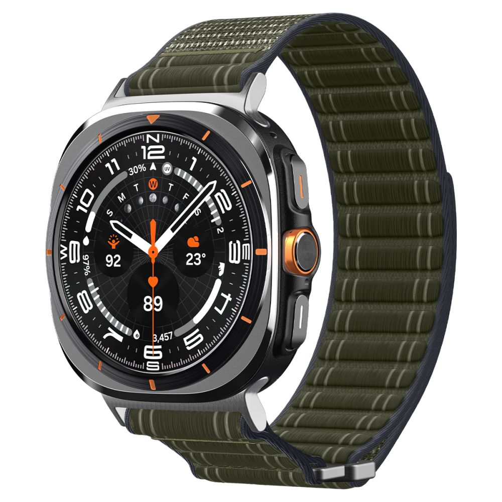 Spigen WBF0 -ranneke Samsung Galaxy Watch Ultra 47 mm:lle – vihreä