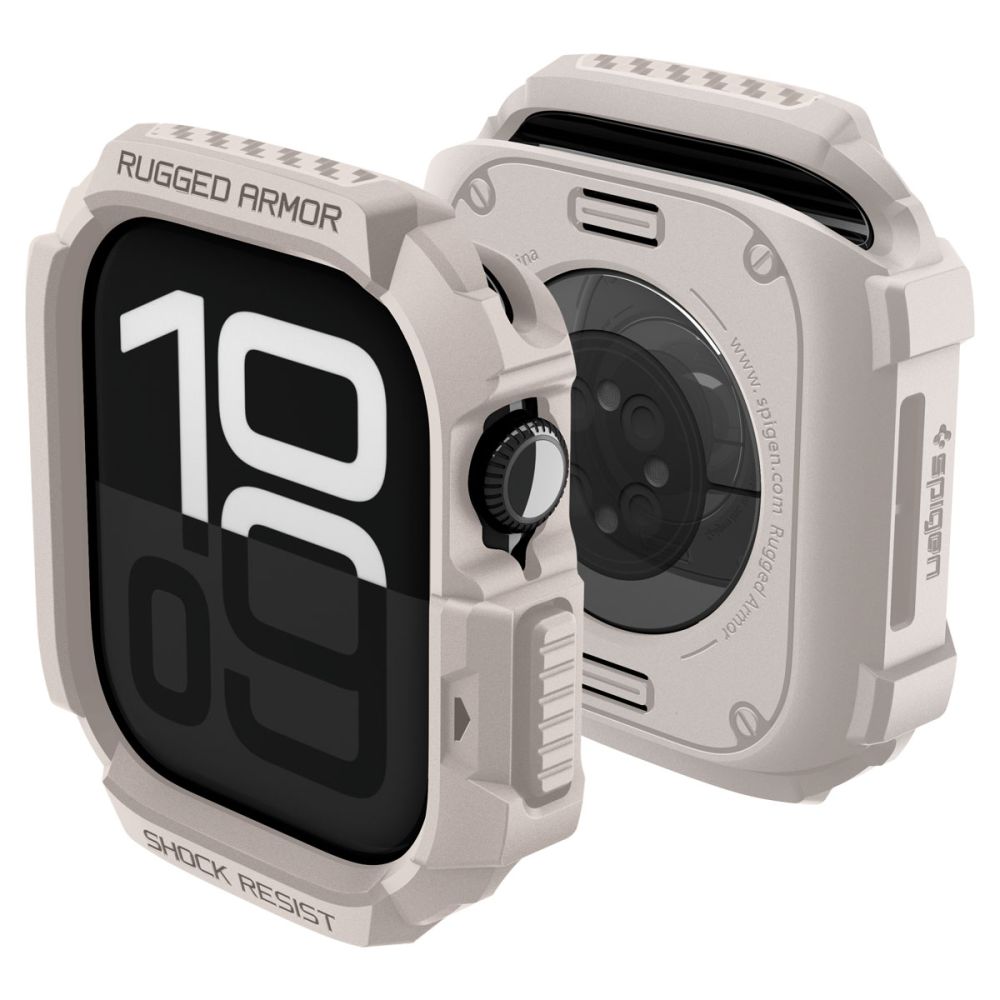 Spigen Rugged Armor -suojakotelo Apple Watch 42 mm:lle – beige
