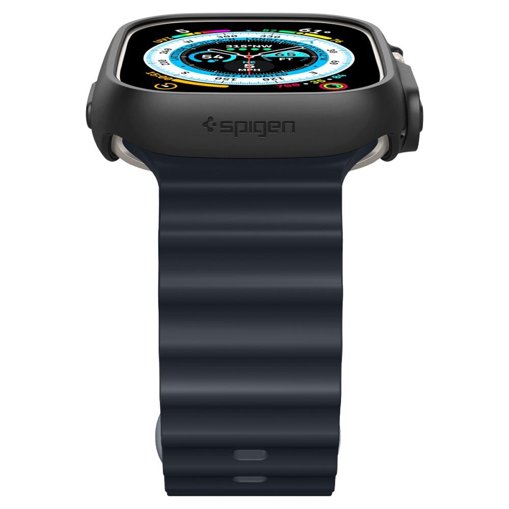 Spigen Thin Fit -kotelo Apple Watch Ultra -kellolle (49 mm) – musta