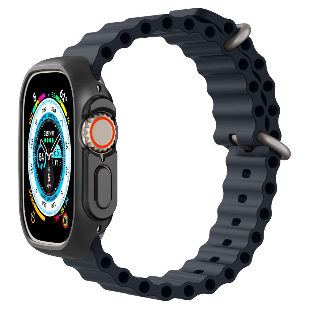 Spigen Thin Fit -kotelo Apple Watch Ultra -kellolle (49 mm) – musta