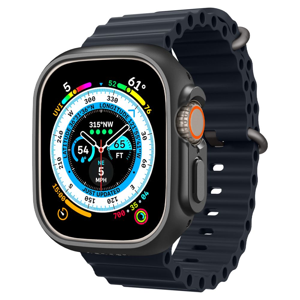 Spigen Thin Fit -kotelo Apple Watch Ultra -kellolle (49 mm) – musta
