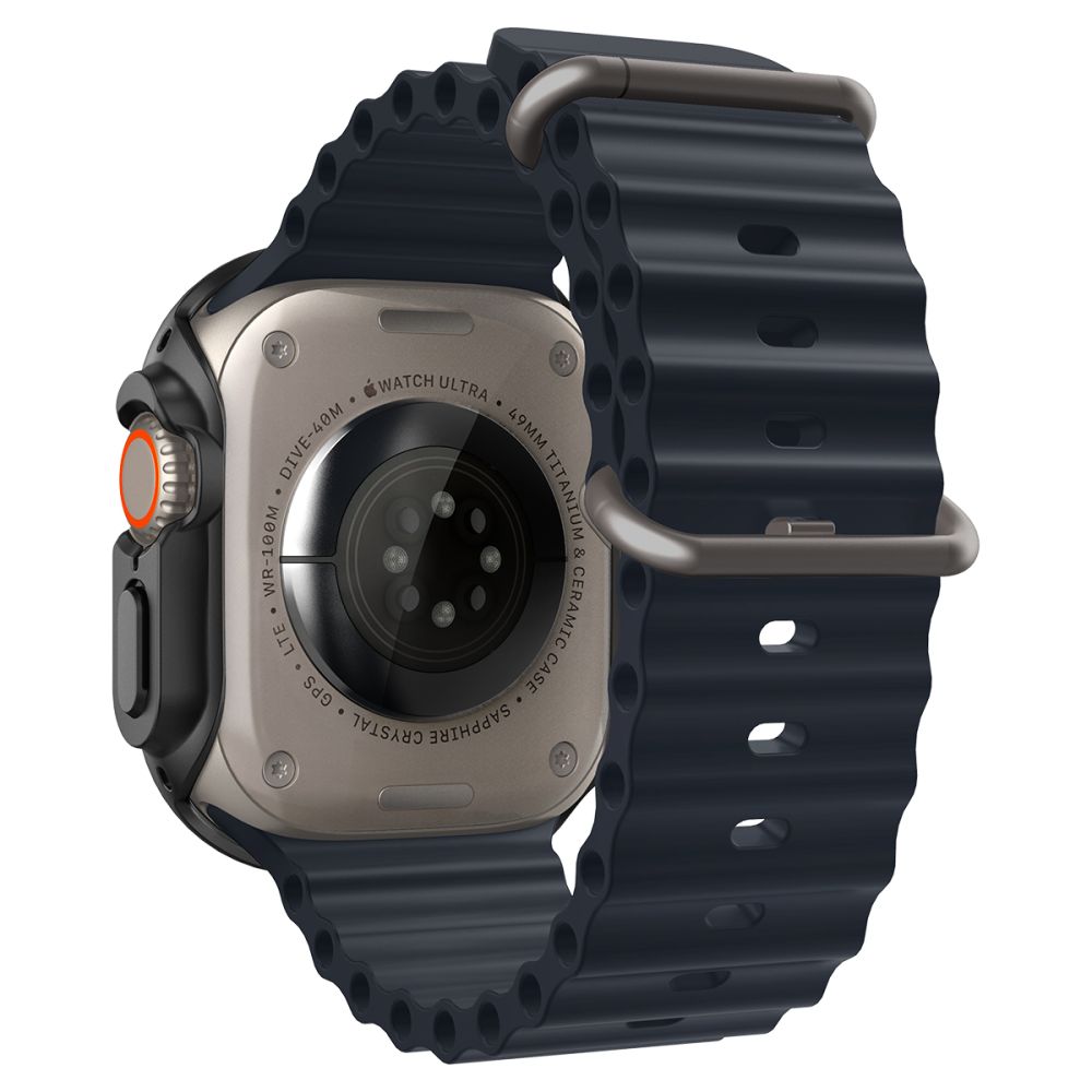 Spigen Thin Fit -kotelo Apple Watch Ultra -kellolle (49 mm) – musta