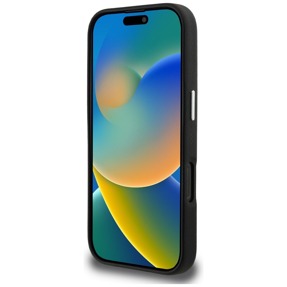 Karl Lagerfeld syksy-talvi Karl & Choupette -pääkuvioinen neulakotelo iPhone 16 Pro Maxille – musta