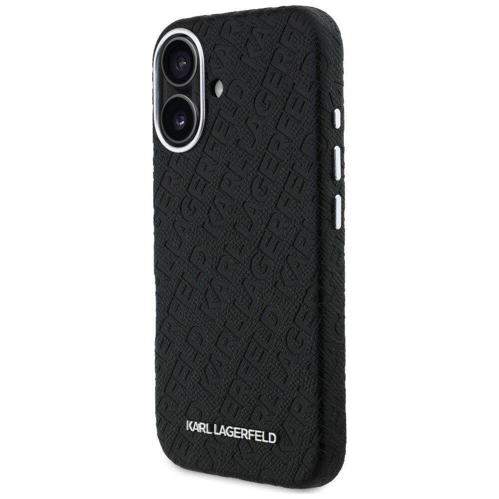 Karl Lagerfeldin syksy-talvi-malliston Karl MagSafe -suojakotelo iPhone 16:lle – musta
