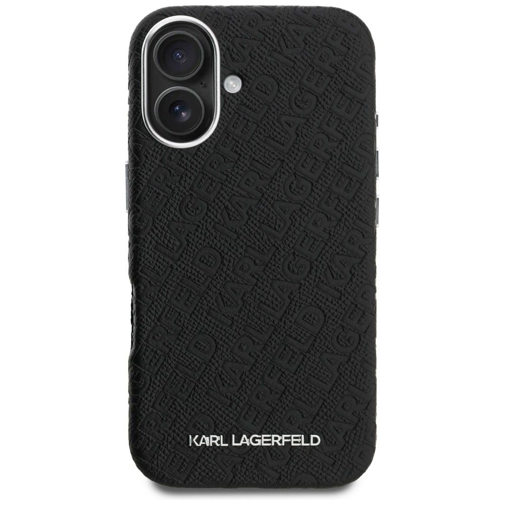 Karl Lagerfeldin syksy-talvi-malliston Karl MagSafe -suojakotelo iPhone 16:lle – musta