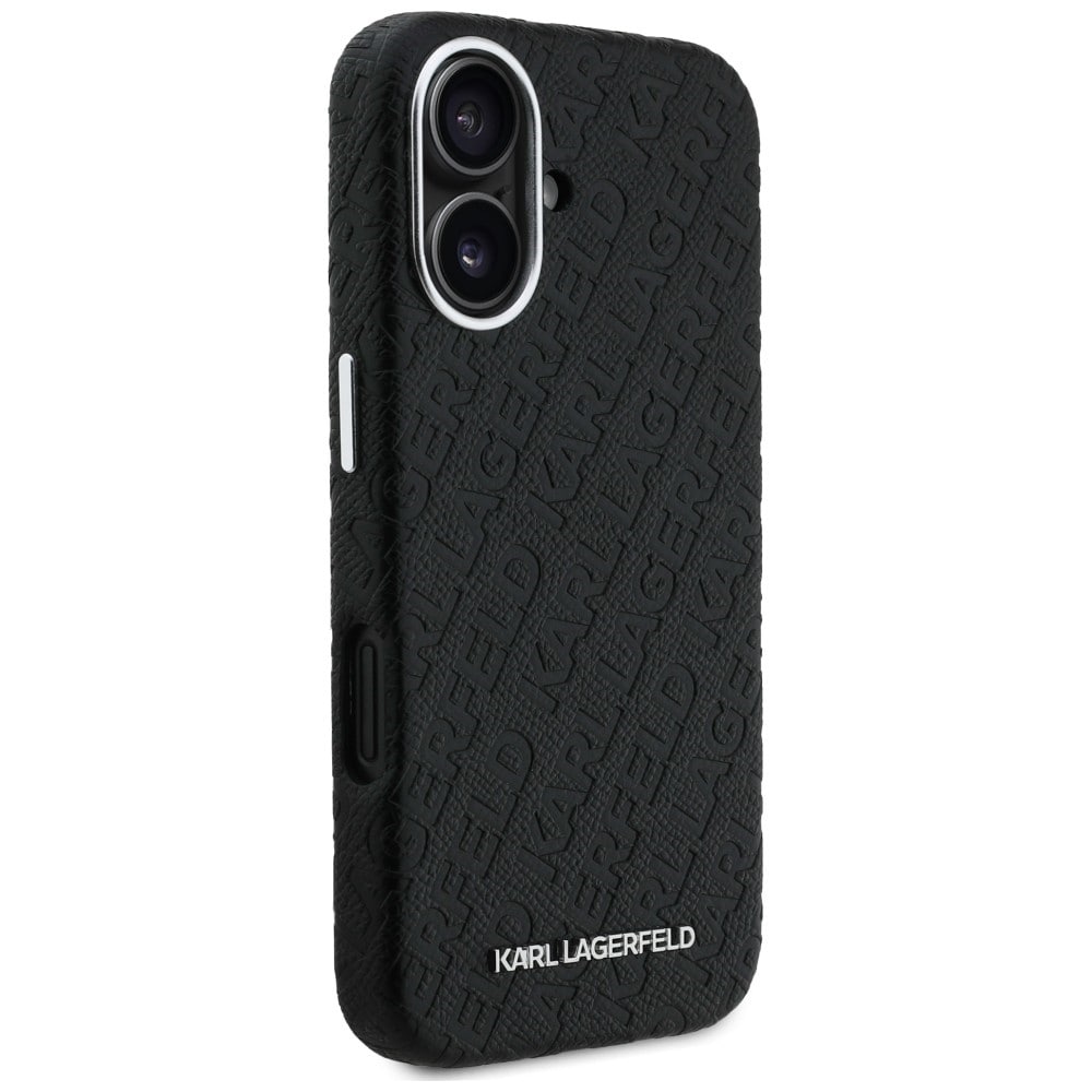 Karl Lagerfeldin syksy-talvi-malliston Karl MagSafe -suojakotelo iPhone 16:lle – musta
