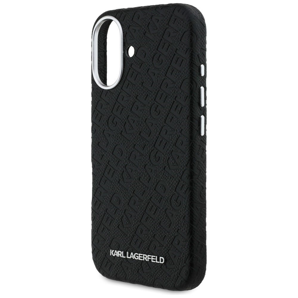 Karl Lagerfeldin syksy-talvi-malliston Karl MagSafe -suojakotelo iPhone 16:lle – musta