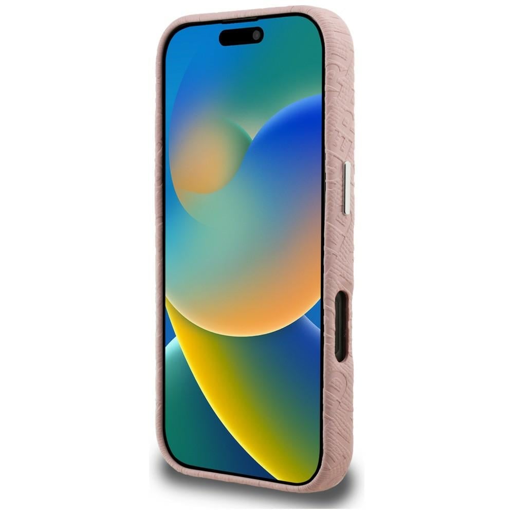 Karl Lagerfeldin FW-malliston Karl MagSafe -kotelo iPhone 16 Pro Maxille – vaaleanpunainen