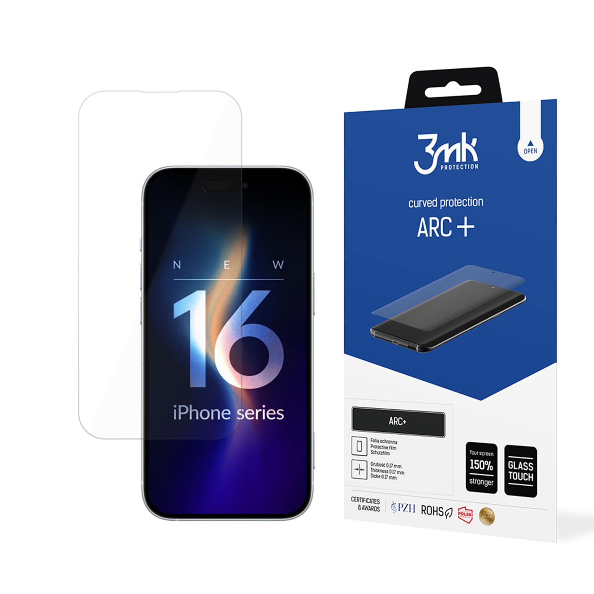 3mk ARC+ -suojakalvo iPhone 16 Pro Maxille