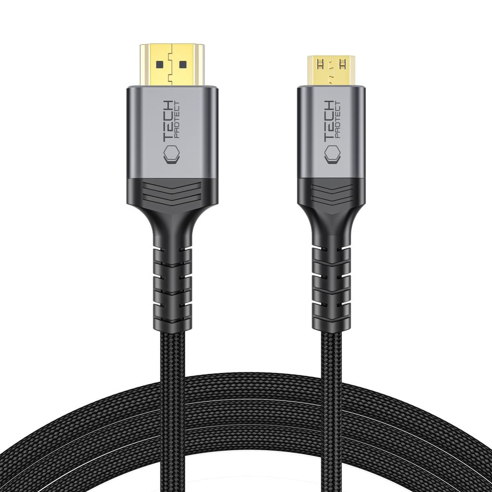 Tech-Protect UltraBoost Mini HDMI – HDMI 2.1 8K 60 Hz -kaapeli, 200 cm – Svart