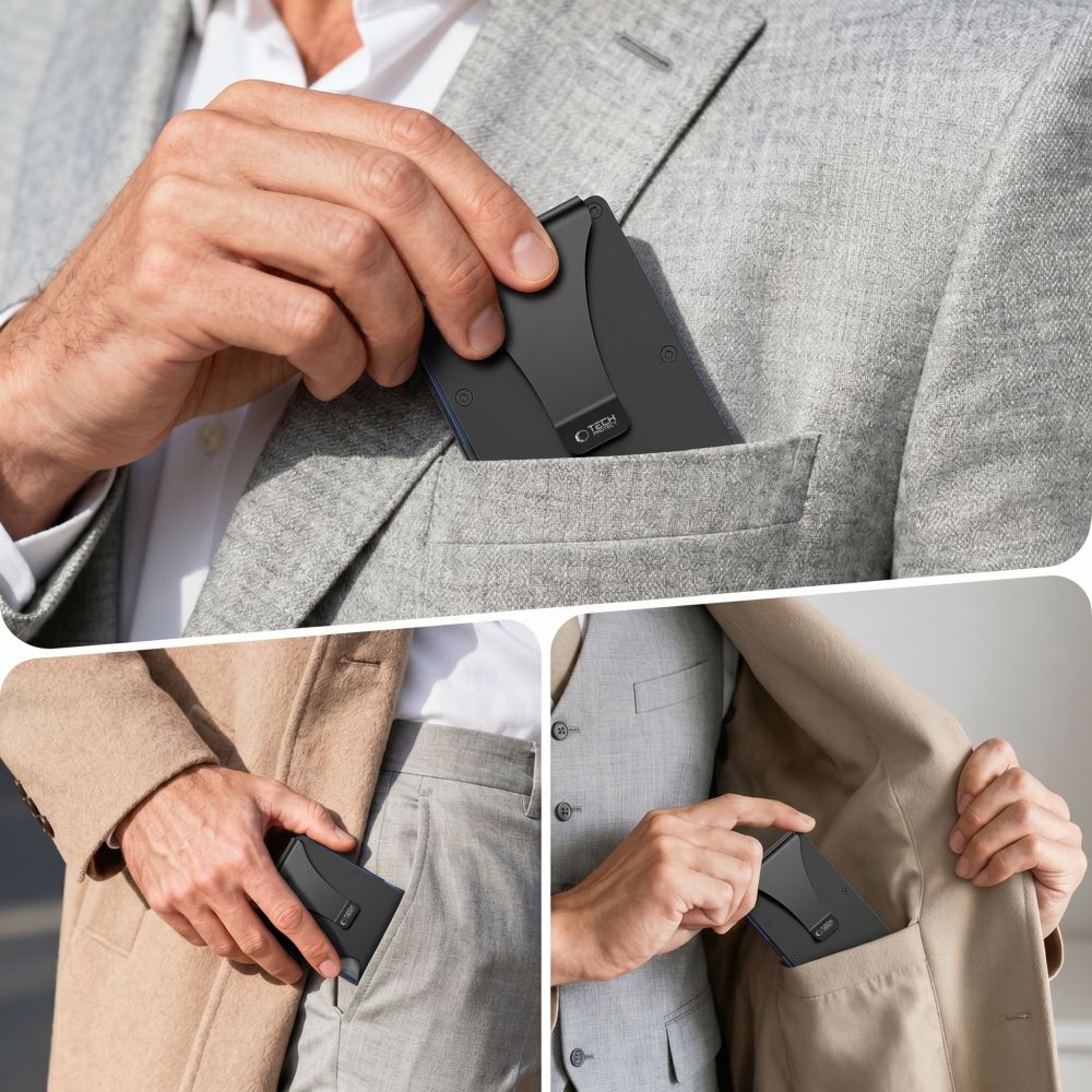 Tech-Protect Thorn RFID-lompakko – Svart