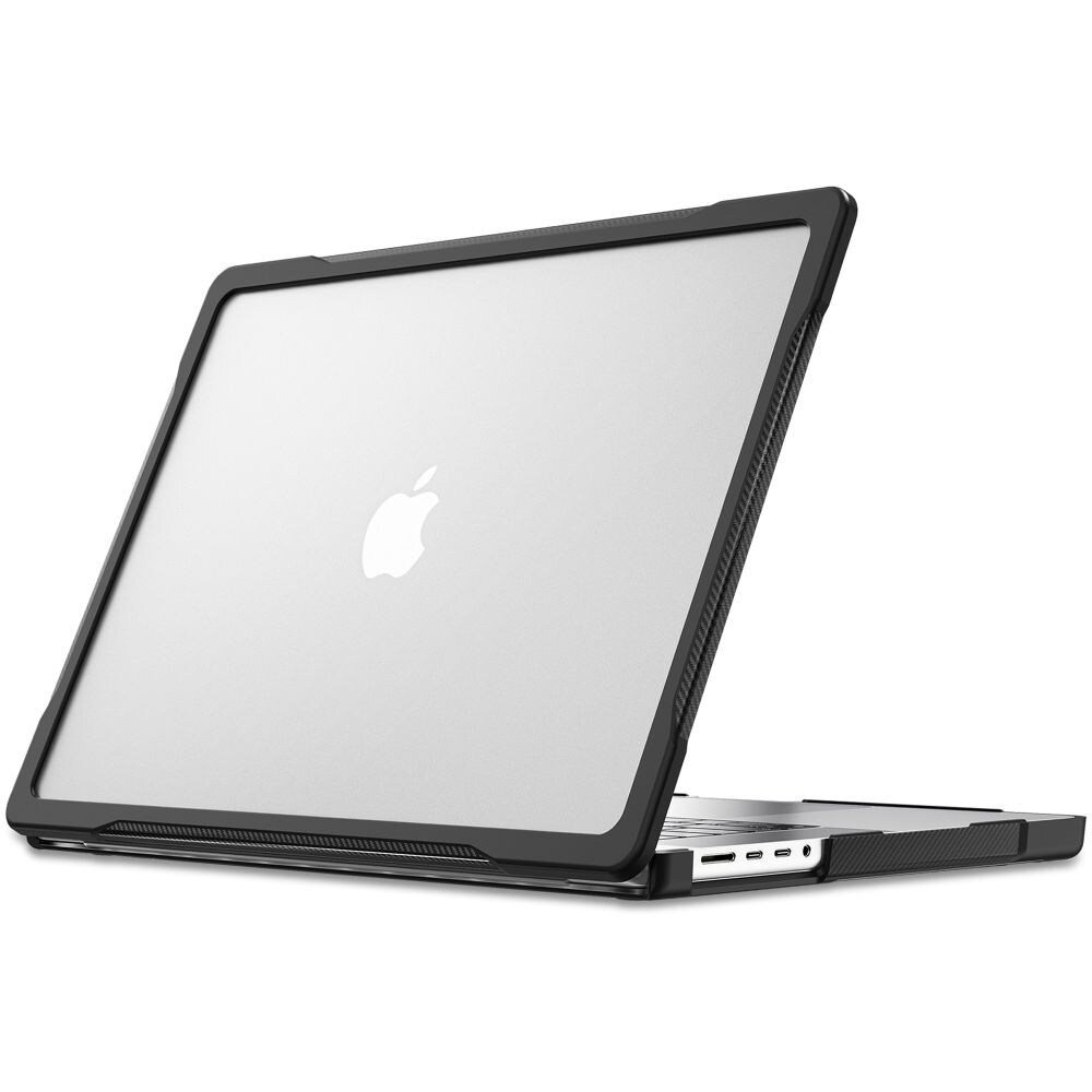 Tech-Protect Velar -suojakotelo MacBook Pro 16" 2021 / 2023 / 2025 / 2026 – Läpinäkyvä svart
