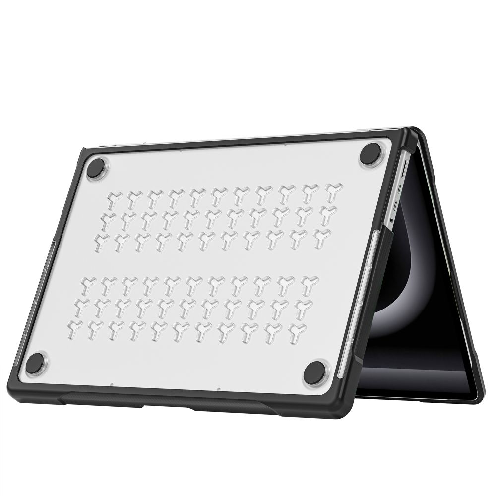 Tech-Protect Velar -suojakotelo MacBook Pro 16" 2021 / 2023 / 2025 / 2026 – Läpinäkyvä svart