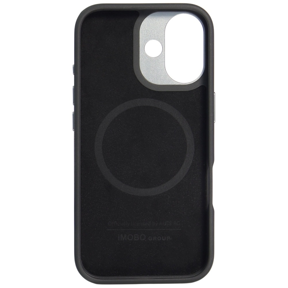Audi RSQ -hiilikuituinen Sport Red Circle MagSafe -suojakotelo iPhone 17:lle – musta