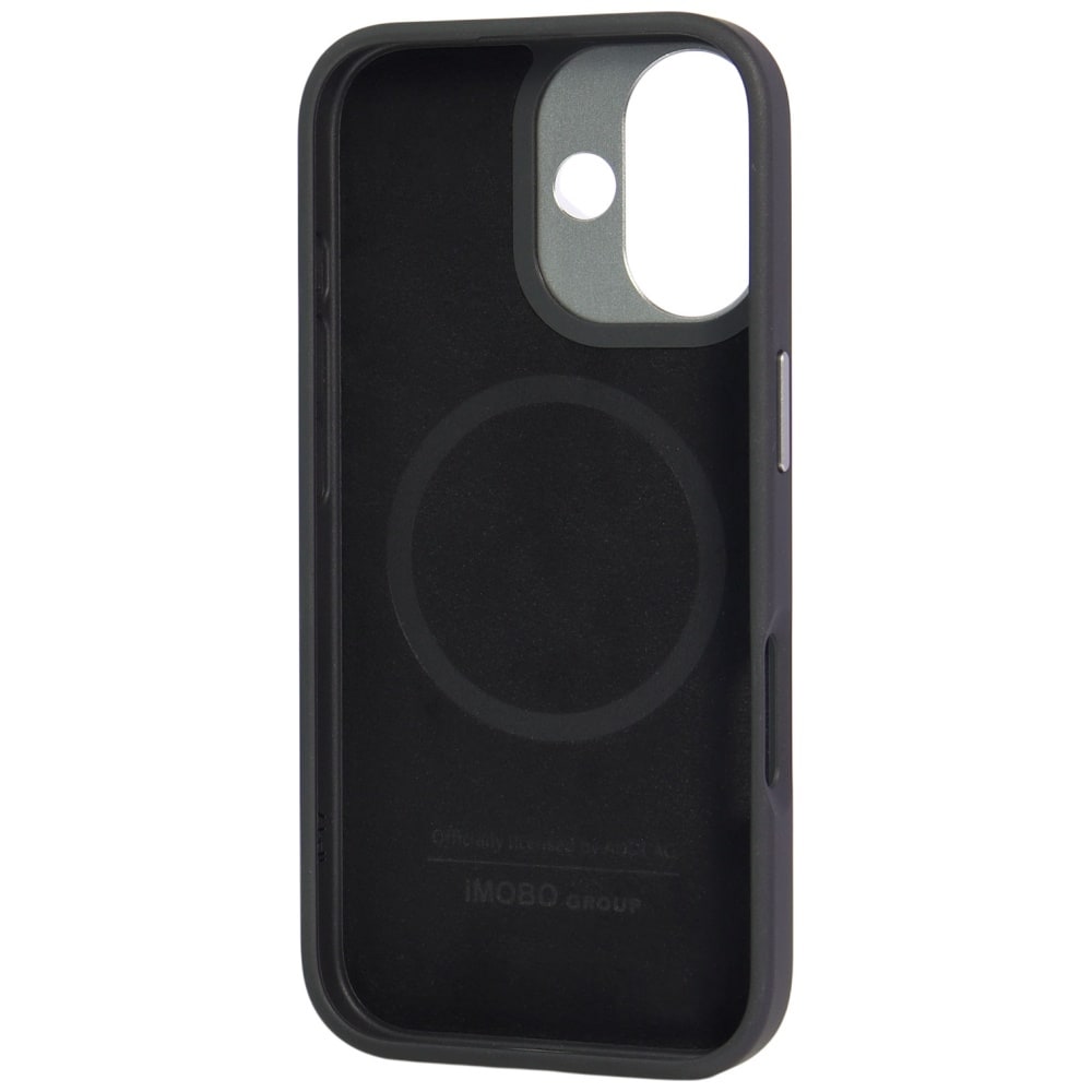 Audi RSQ -hiilikuituinen Sport Red Circle MagSafe -suojakotelo iPhone 17:lle – musta