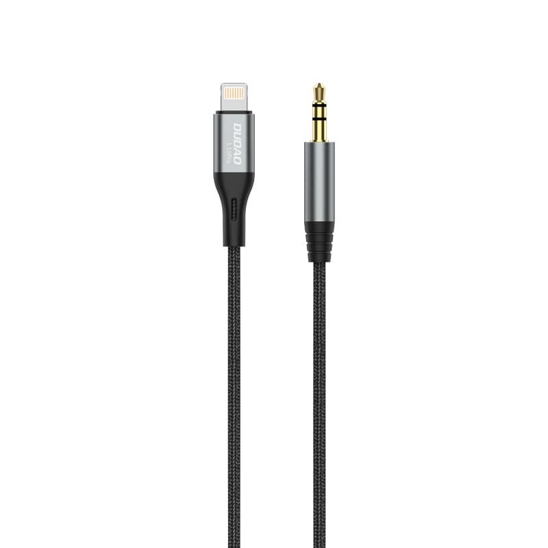 Dudao Lightning – mini-jack 3,5 mm -äänikaapeli, 1 m, harmaa (L11PRO)
